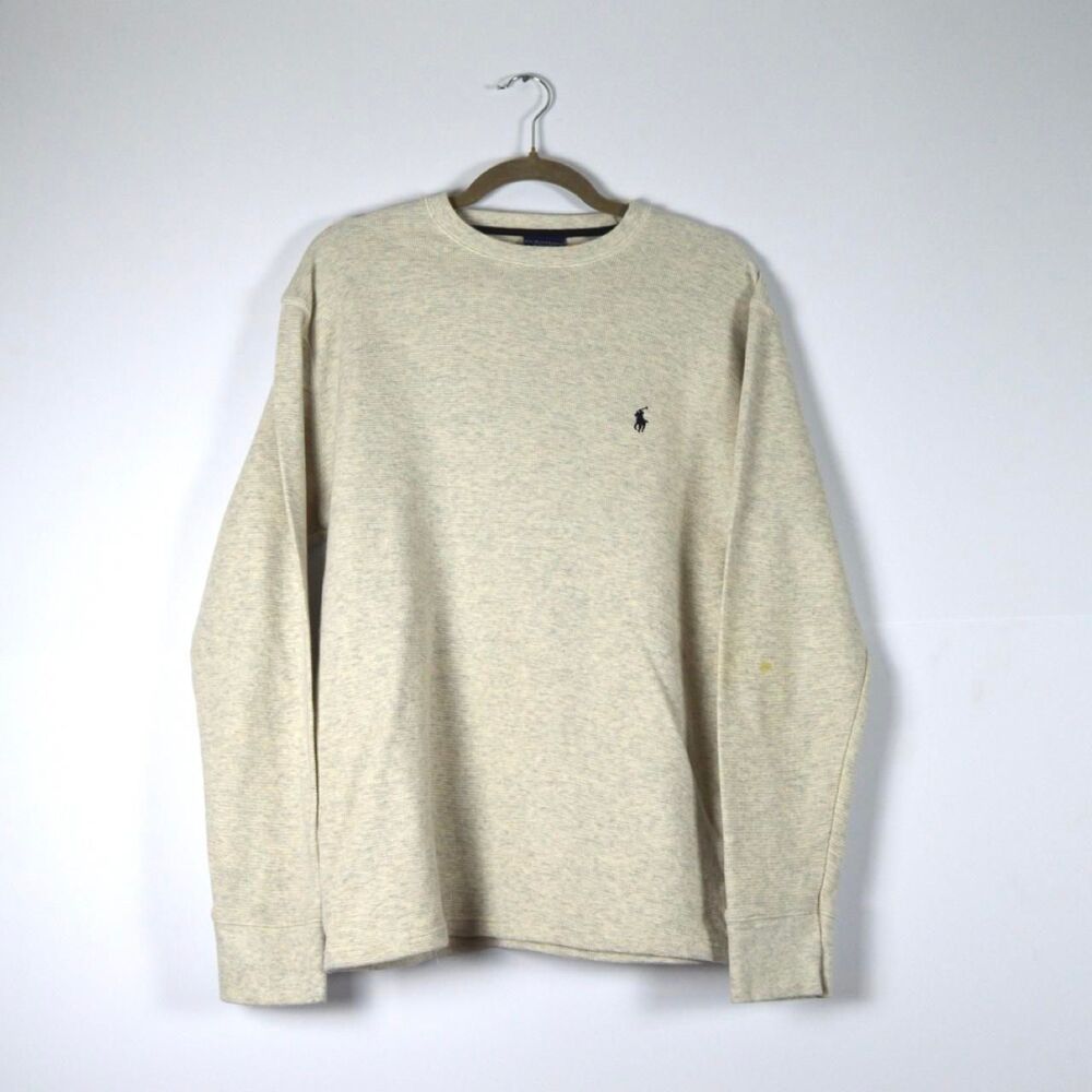 Polo-ralph-lauren Men's Cream and Grey Polo-shirts